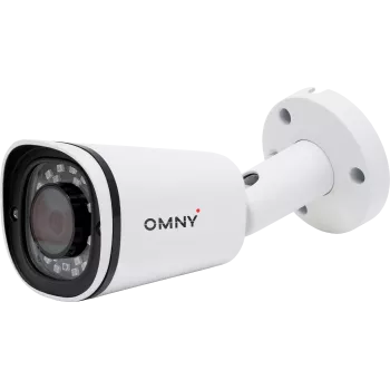 IP камера OMNY BASE miniBullet2E-WDU 36, минибуллет 2Мп (1920х1080) 30к/с, 3.6мм, F2.0, 802.3af A/B, 12±1В DC, ИК до 30м, EasyMic, WDR 120dB, USB2.0